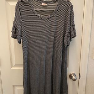 Mossimo ruffle sleeve t-shirt dress